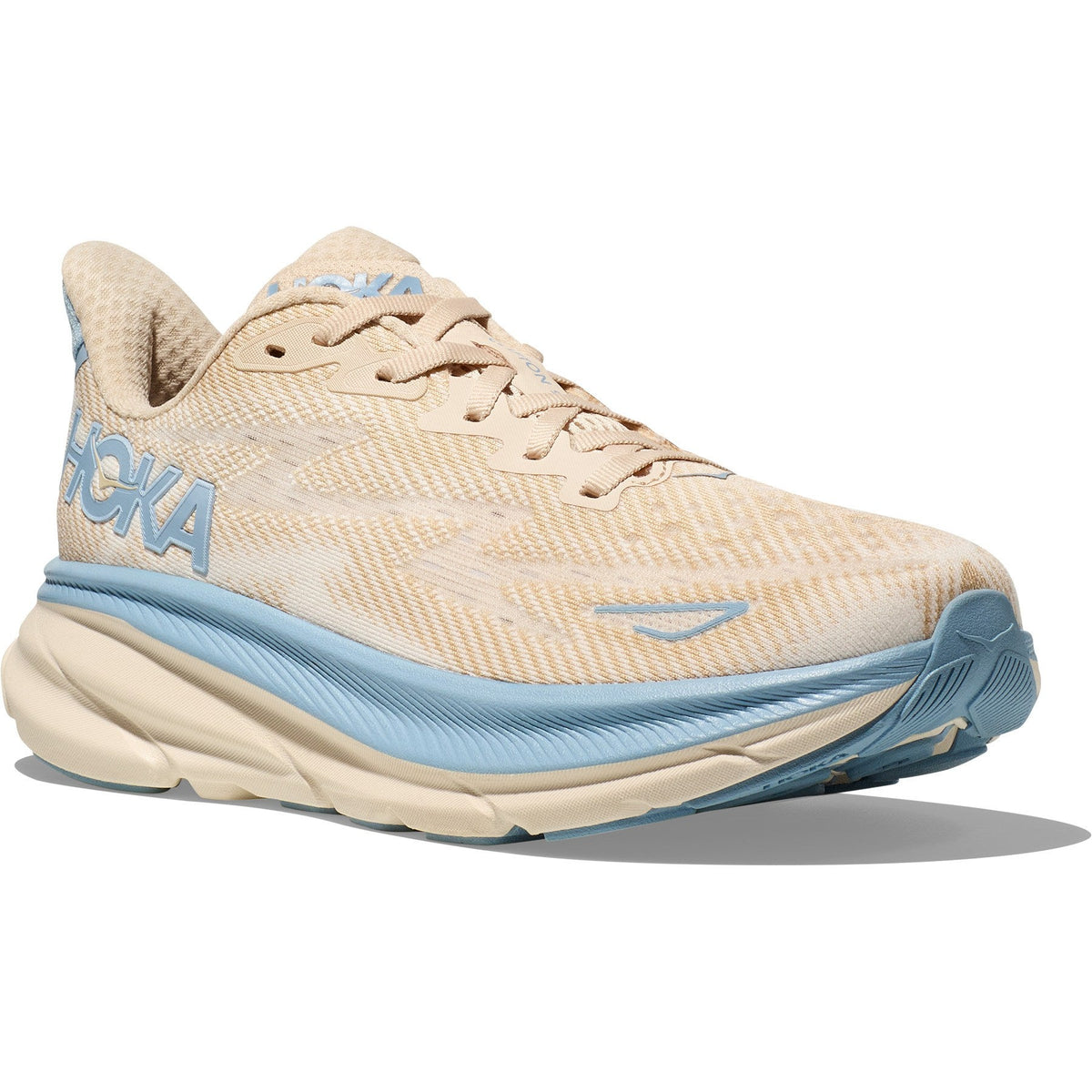 Men's Clifton 9 Road-Running Shoes - Oak/Alabaster - view 3