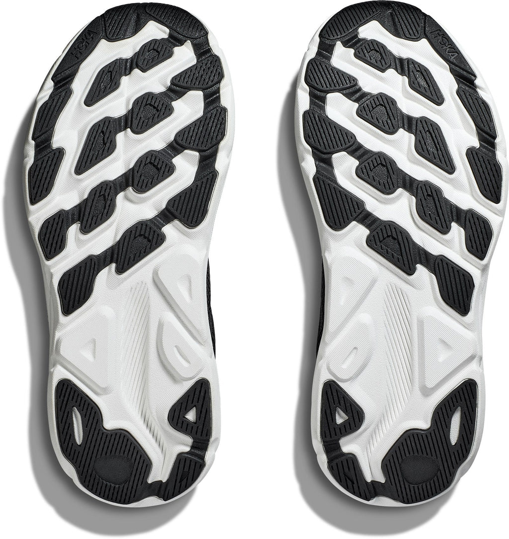 Men's Clifton 9 Road-Running Shoes - Black/White - view 7