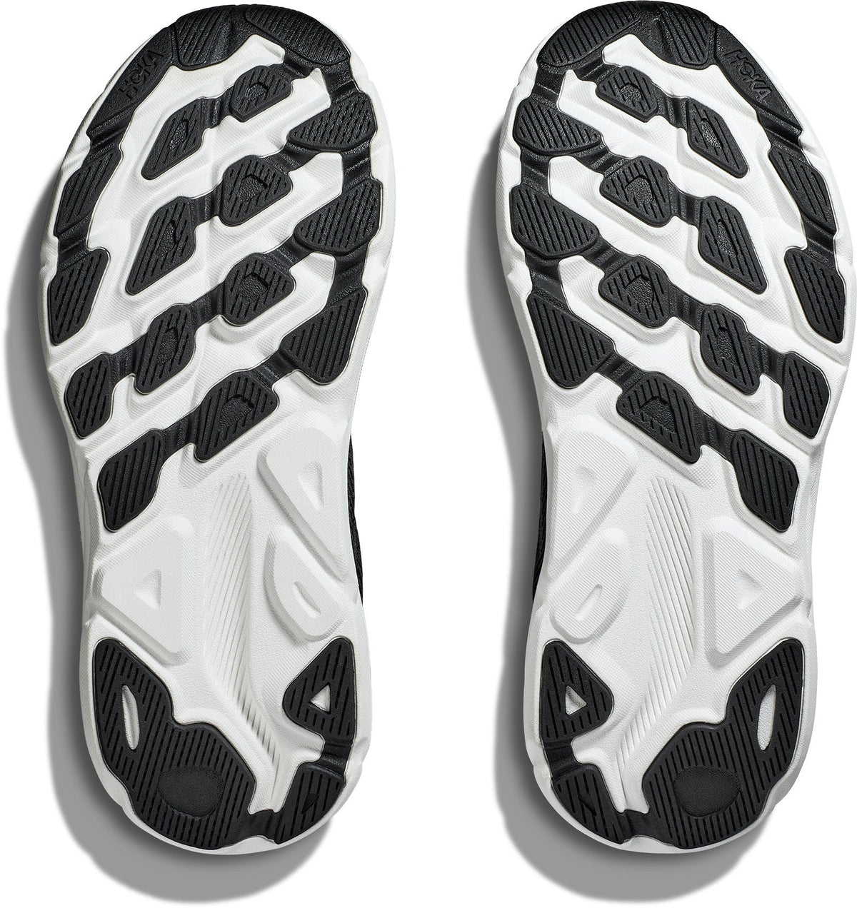 Men's Clifton 9 Road-Running Shoes - Black/White - view 7