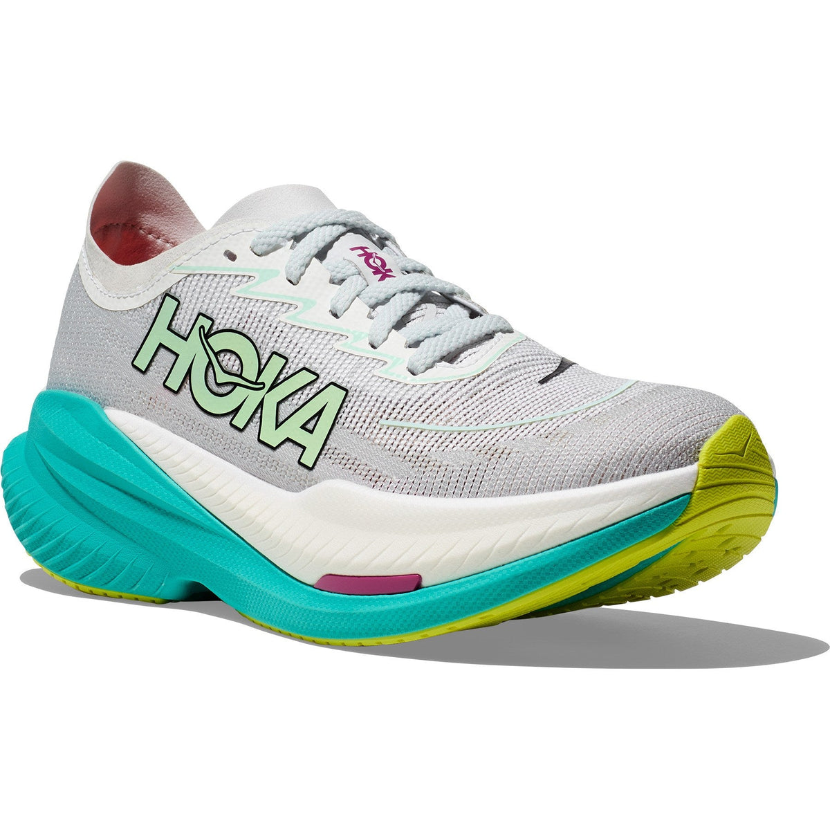 Women's Mach X 2 Road-Running Shoes - Frost/Electric Aqua - view 3
