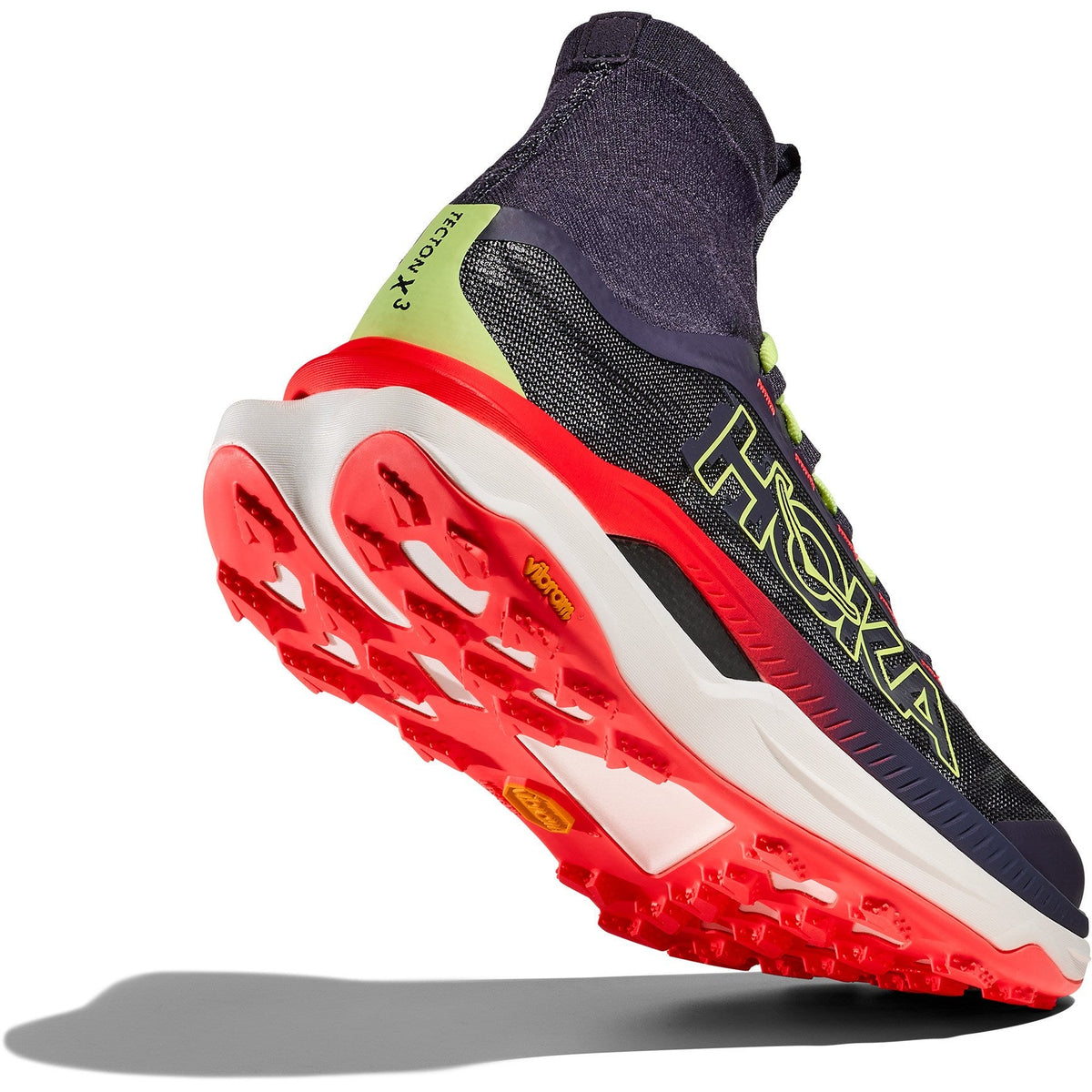 Men's Tecton X 3 Trail-Running Shoes - Squid Ink/Neon Flame - view 5
