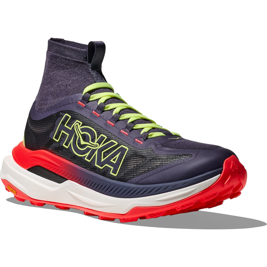 Men's Tecton X 3 Trail-Running Shoes - Squid Ink/Neon Flame - view 3