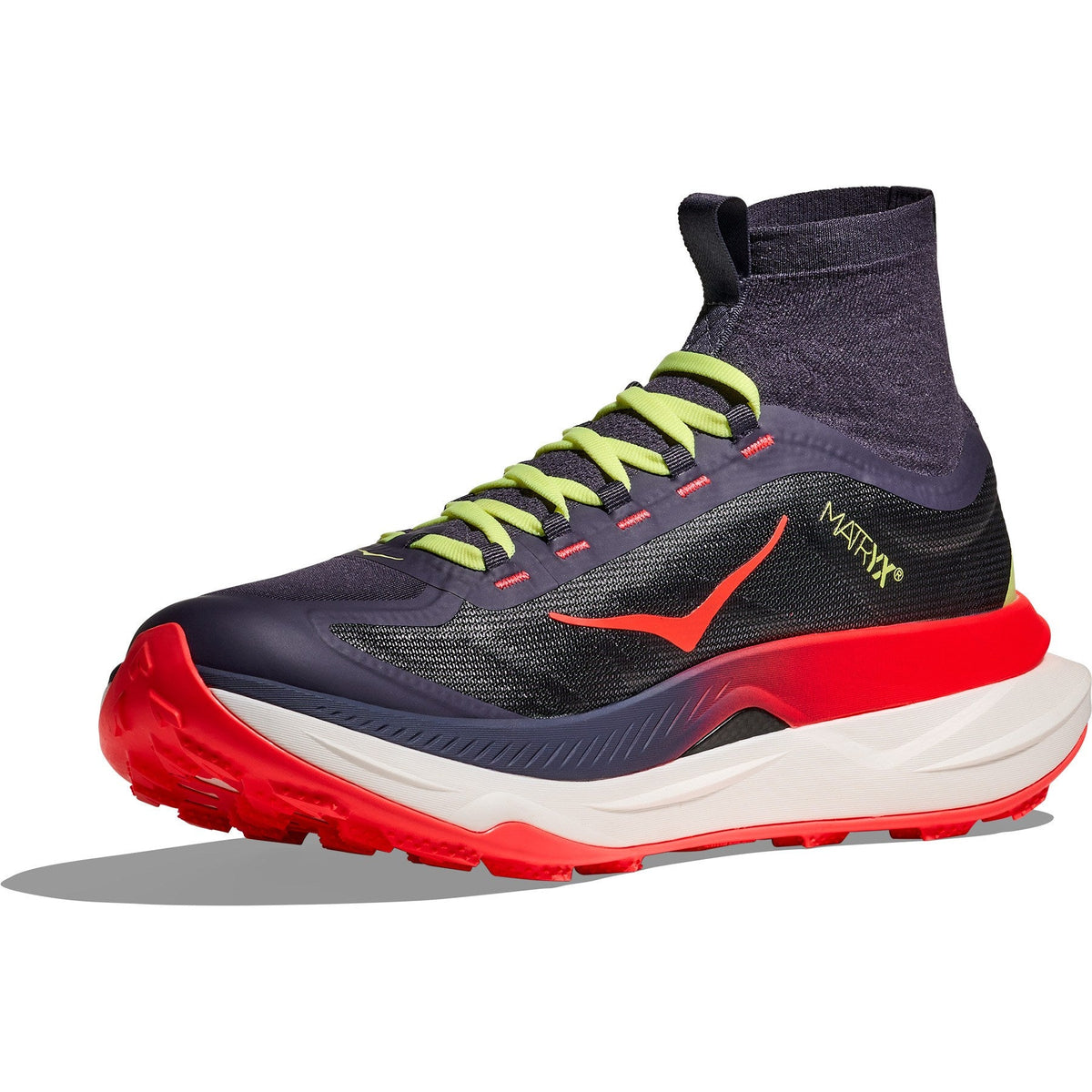 Men's Tecton X 3 Trail-Running Shoes - Squid Ink/Neon Flame - view 4
