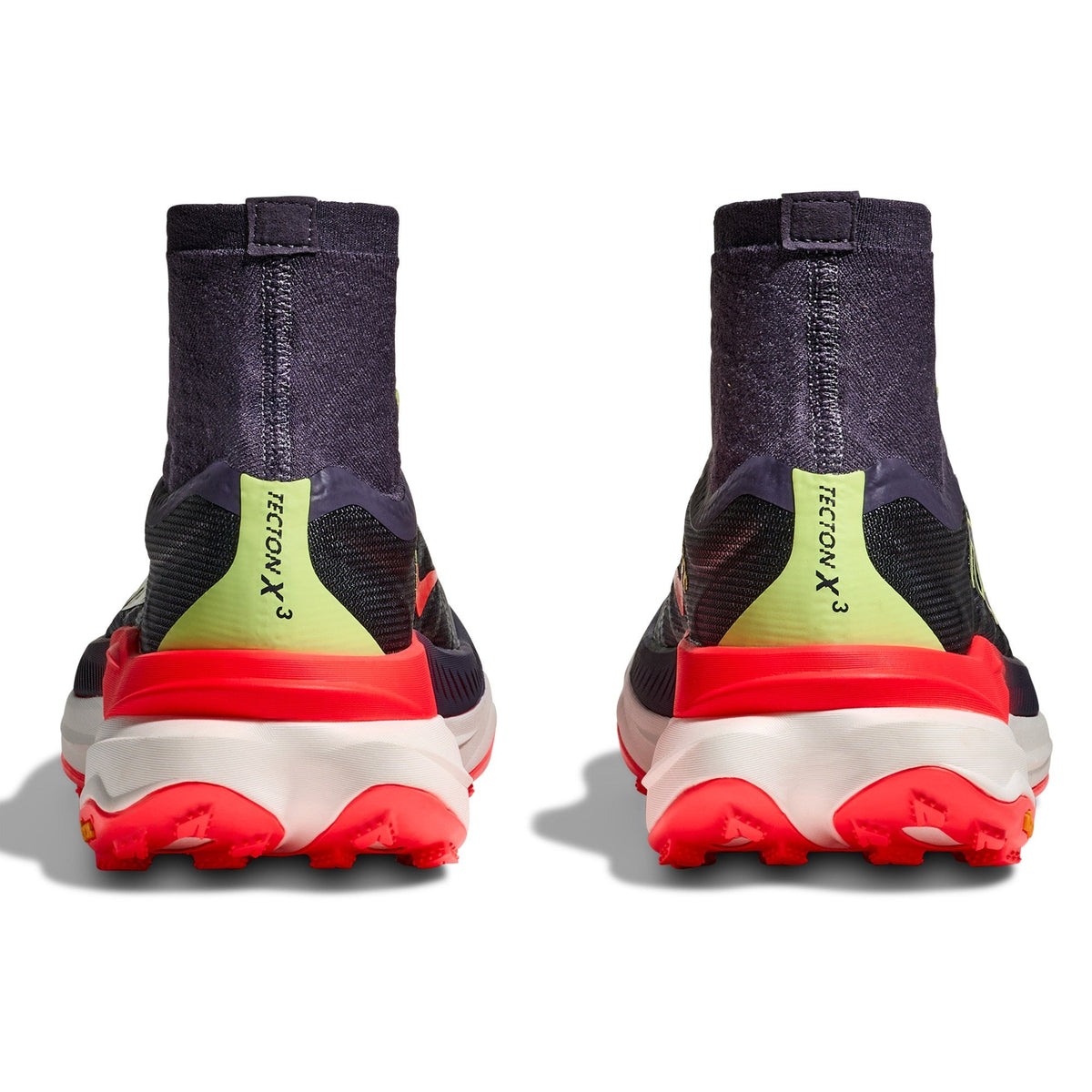 Men's Tecton X 3 Trail-Running Shoes - Squid Ink/Neon Flame - view 6