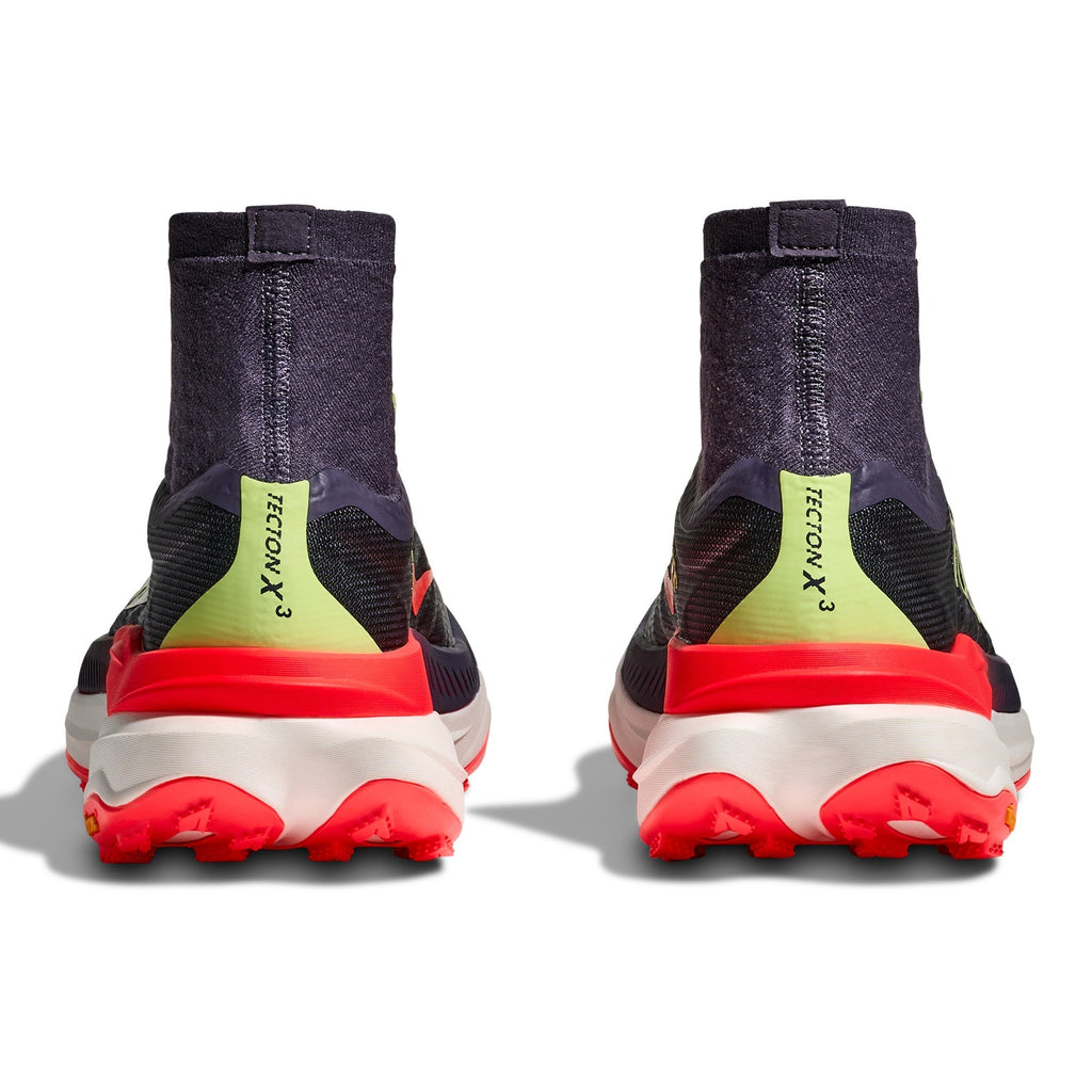 Women's Tecton X 3 Trail-Running Shoes - Squid Ink/Neon Flame - view 6