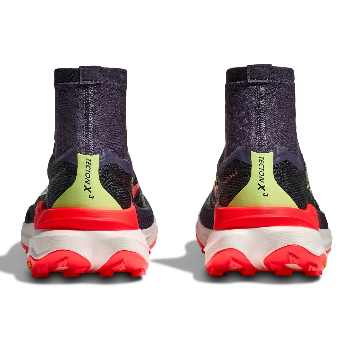 Women's Tecton X 3 Trail-Running Shoes - Squid Ink/Neon Flame - view 6