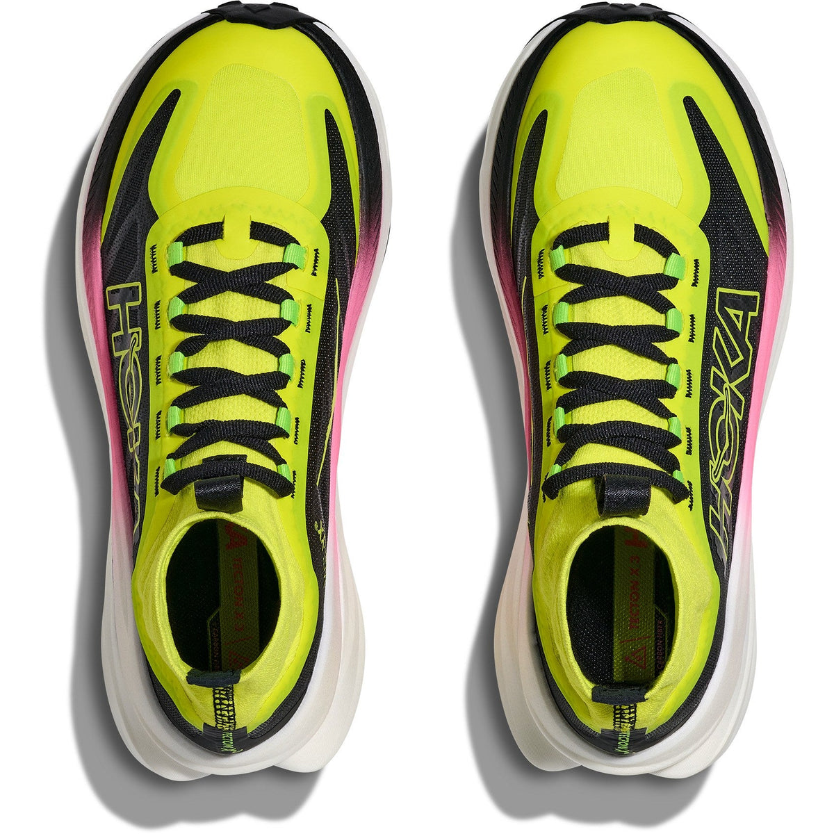 Women's Tecton X 3 Trail-Running Shoes - Neon Hoka Citrus/Black - view 6
