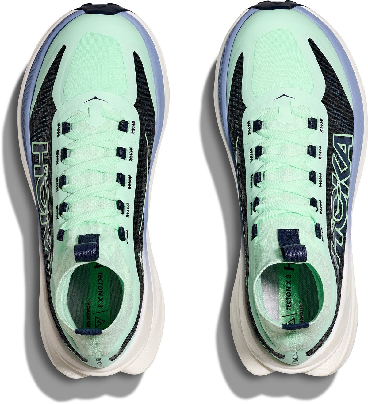 Women's Tecton X 3 Trail-Running Shoes - Mint Fluorite/Varsity Navy - view 5