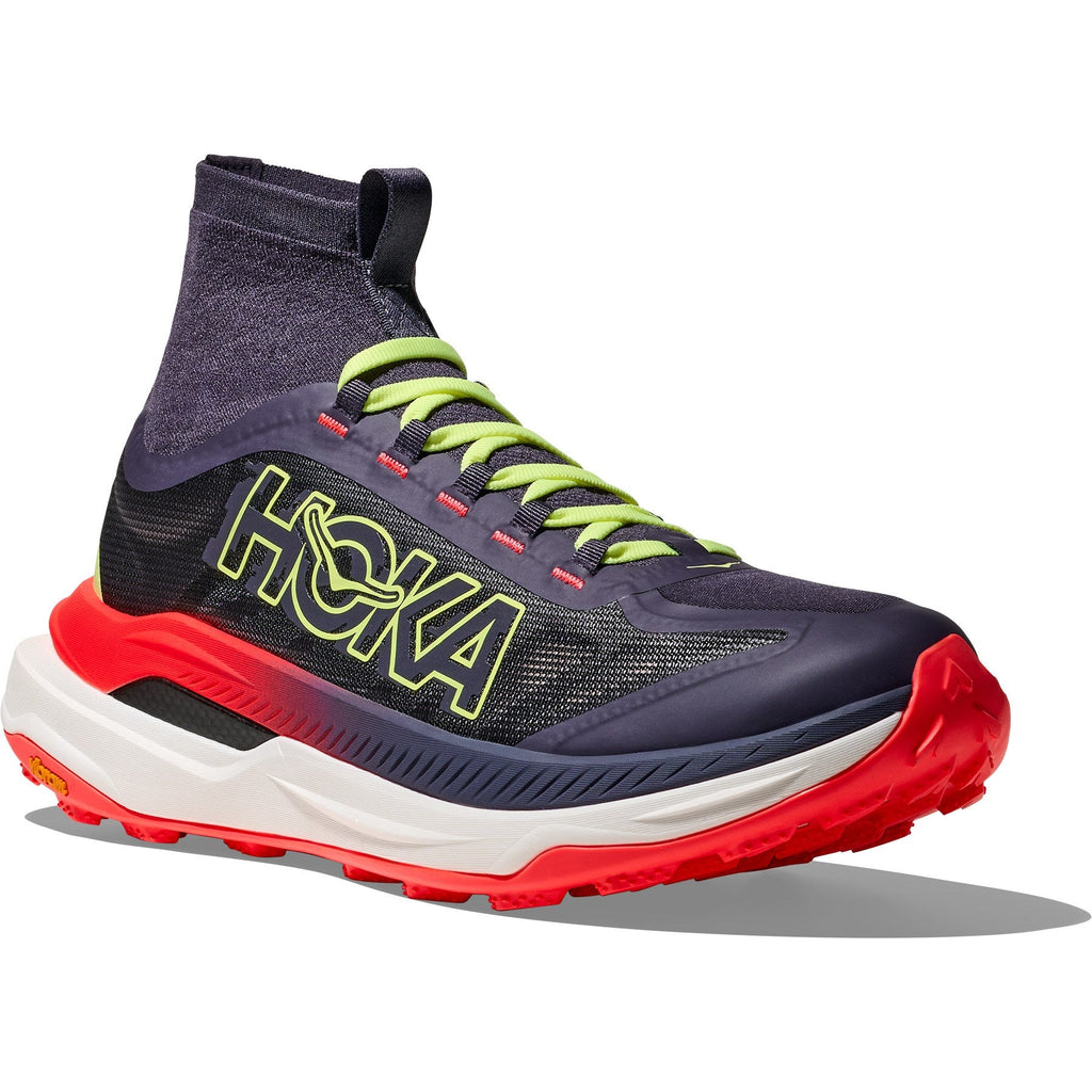 Women's Tecton X 3 Trail-Running Shoes - Squid Ink/Neon Flame - view 3