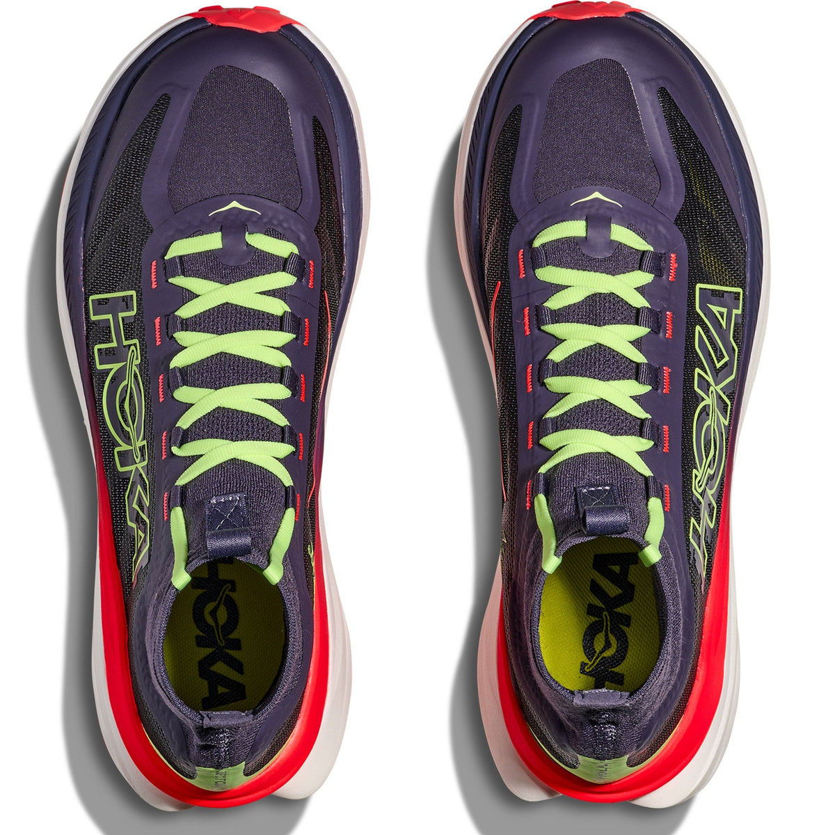 Women's Tecton X 3 Trail-Running Shoes - Squid Ink/Neon Flame - view 7
