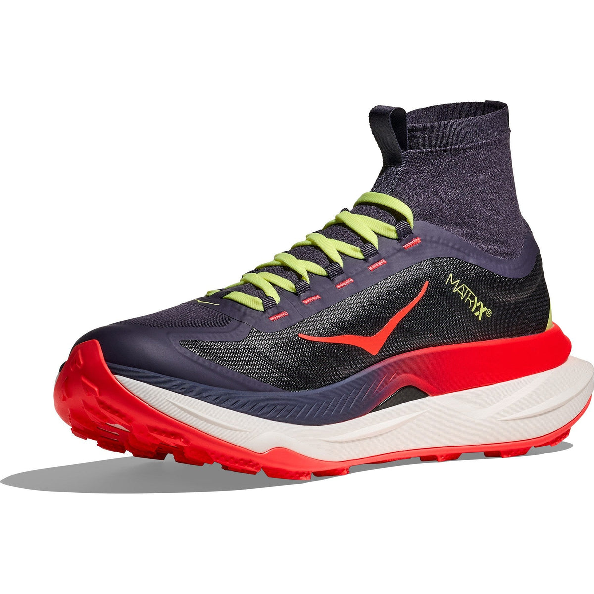Women's Tecton X 3 Trail-Running Shoes - Squid Ink/Neon Flame - view 4