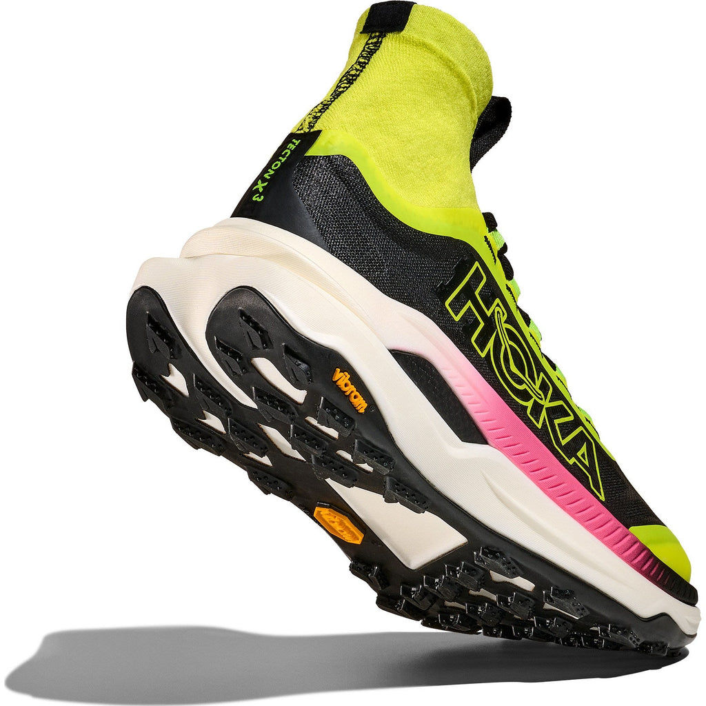 Women's Tecton X 3 Trail-Running Shoes - Neon Hoka Citrus/Black - view 8