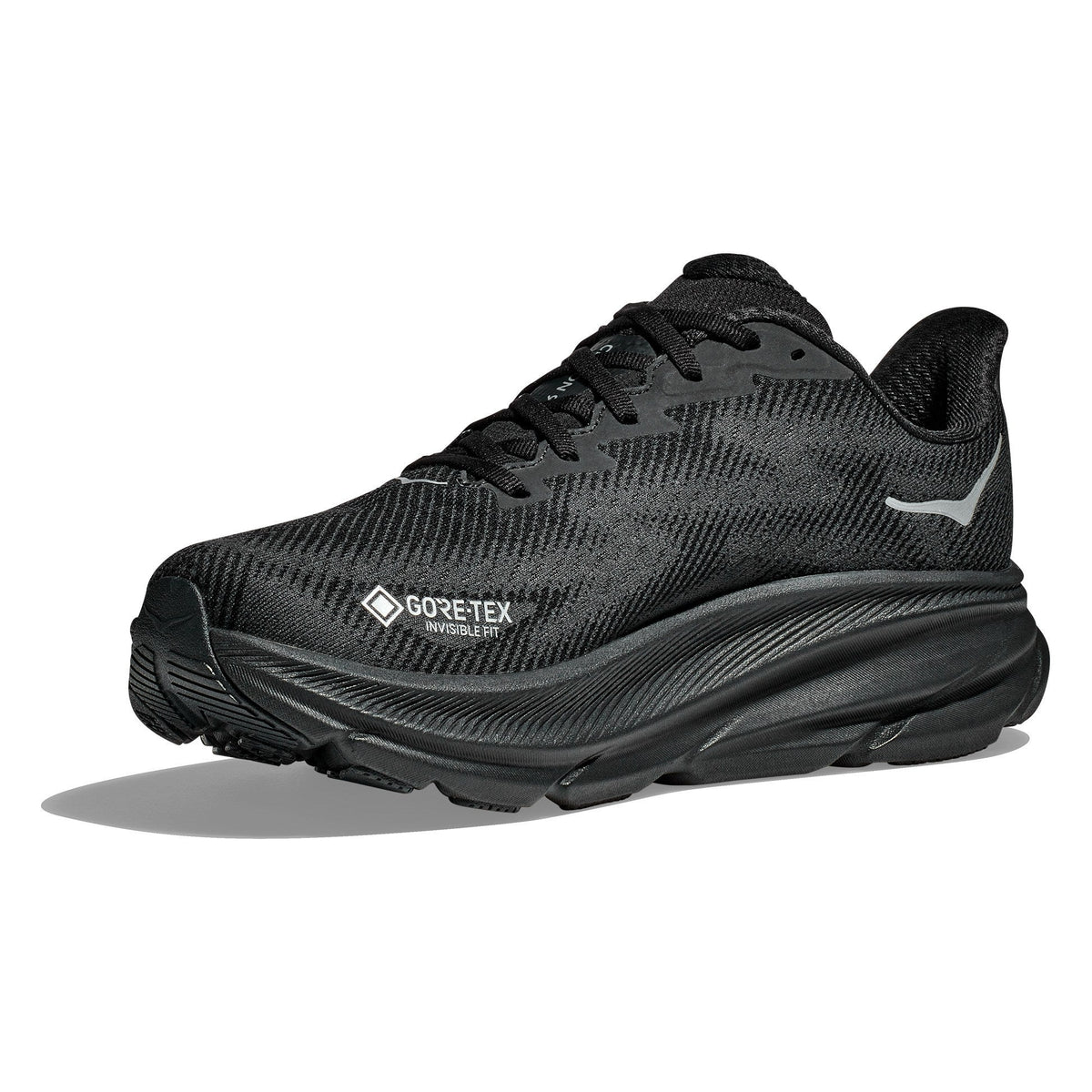 Women's Clifton 9 GTX Road-Running Shoes - Black/Black - view 4