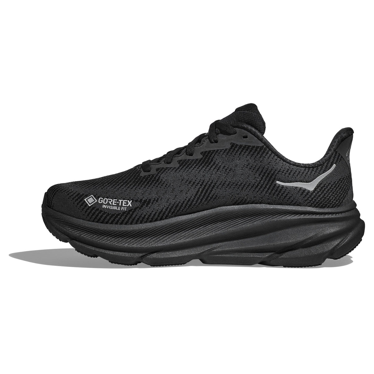 Women's Clifton 9 GTX Road-Running Shoes - Black/Black - view 2