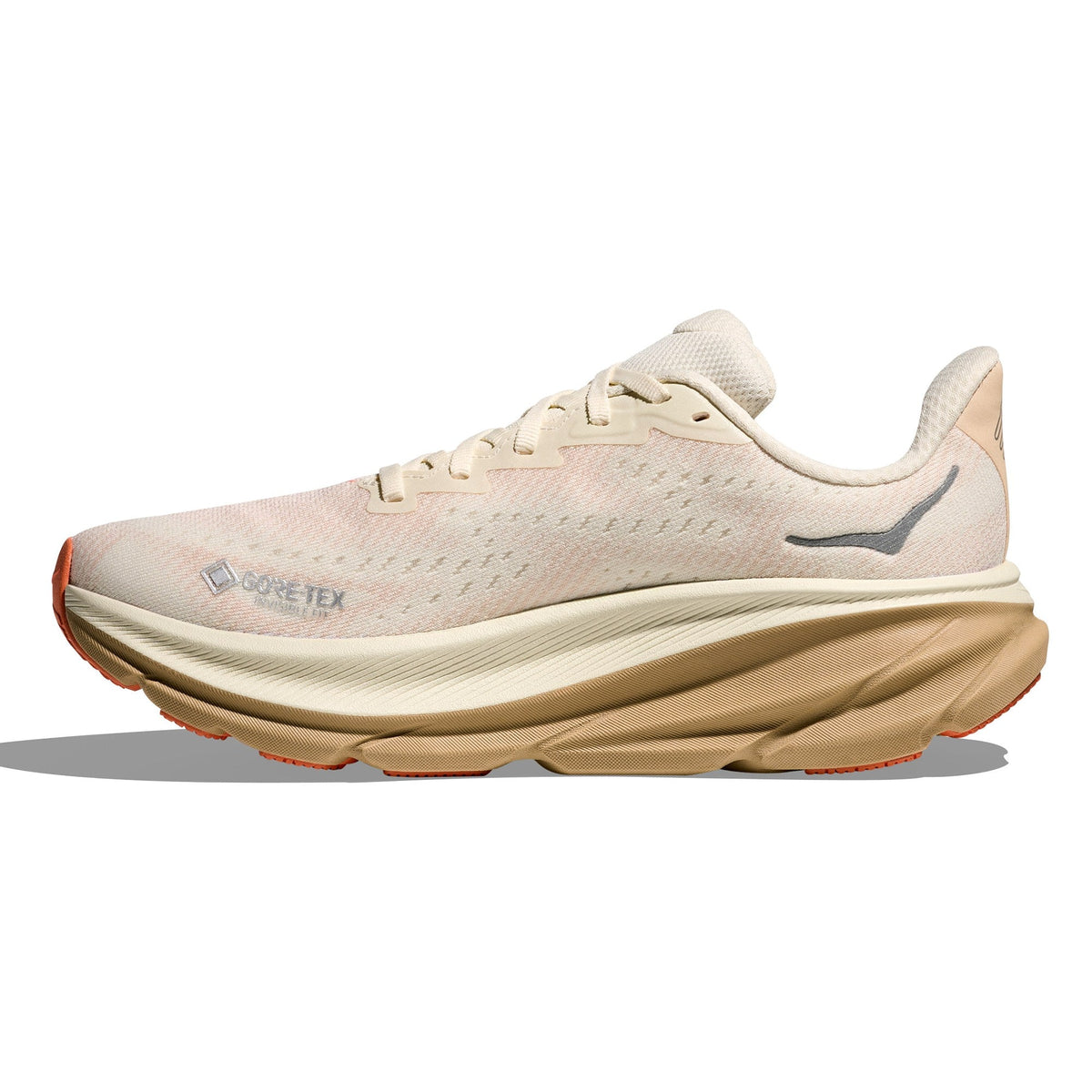 Women's Clifton 9 GTX Road-Running Shoes - Eggshell/Khaki - view 2
