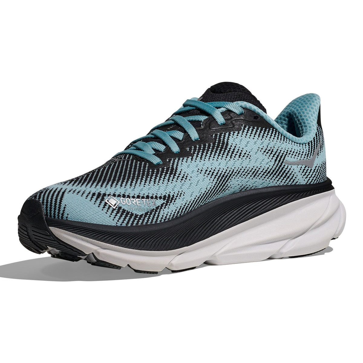 Women's Clifton 9 GTX Road-Running Shoes - Black/Raindrop - view 4