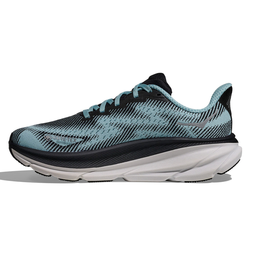 Women's Clifton 9 GTX Road-Running Shoes - Black/Raindrop - view 2