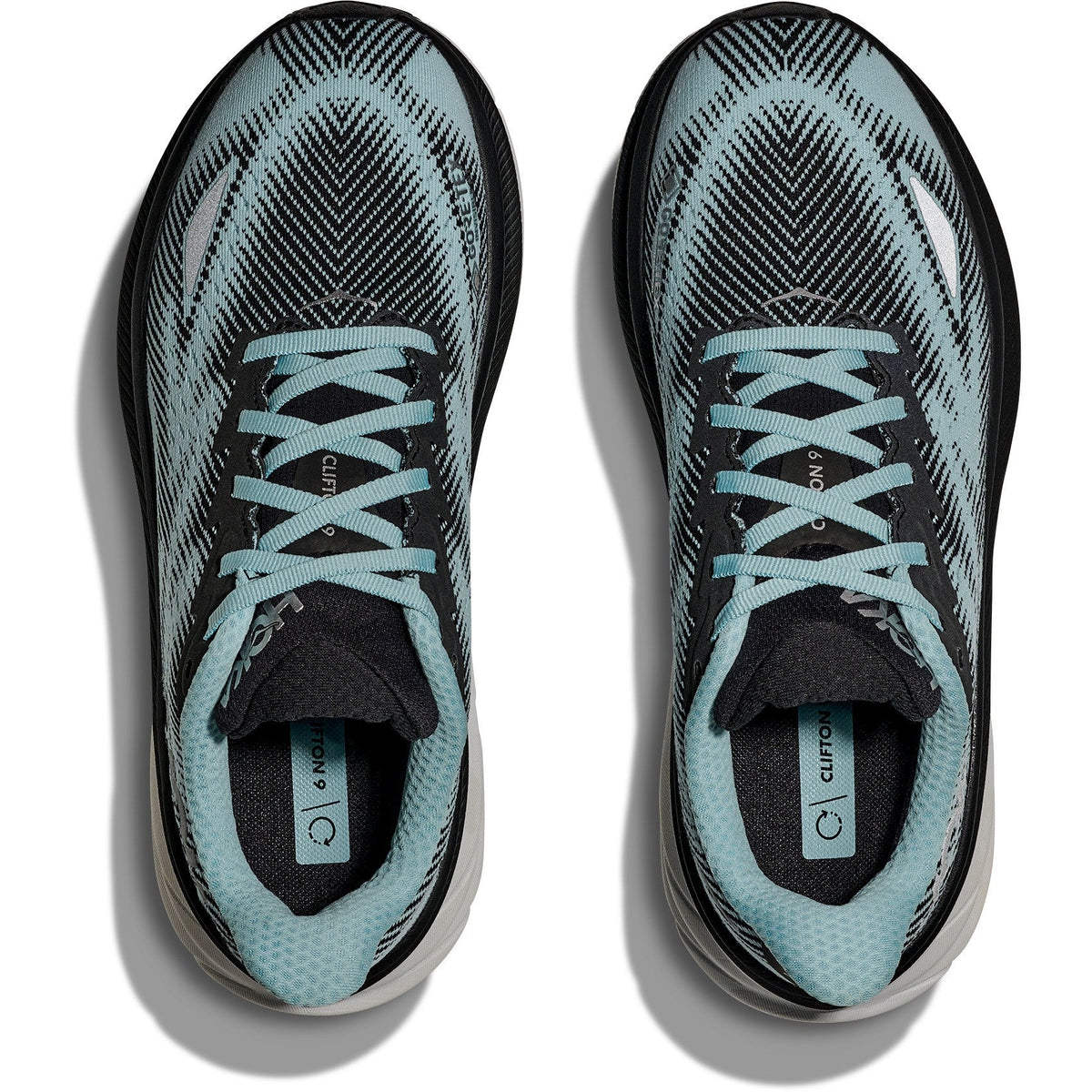 Women's Clifton 9 GTX Road-Running Shoes - Black/Raindrop - view 6