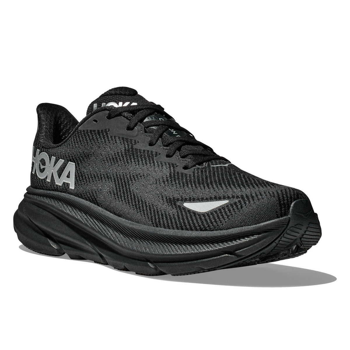 Women's Clifton 9 GTX Road-Running Shoes - Black/Black - view 3
