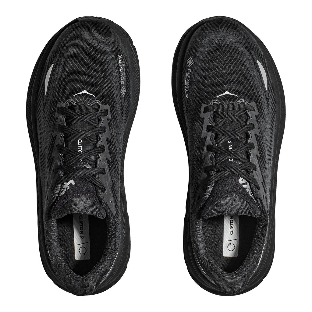 Men's Clifton 9 GTX Road-Running Shoes - Black/Black - view 6