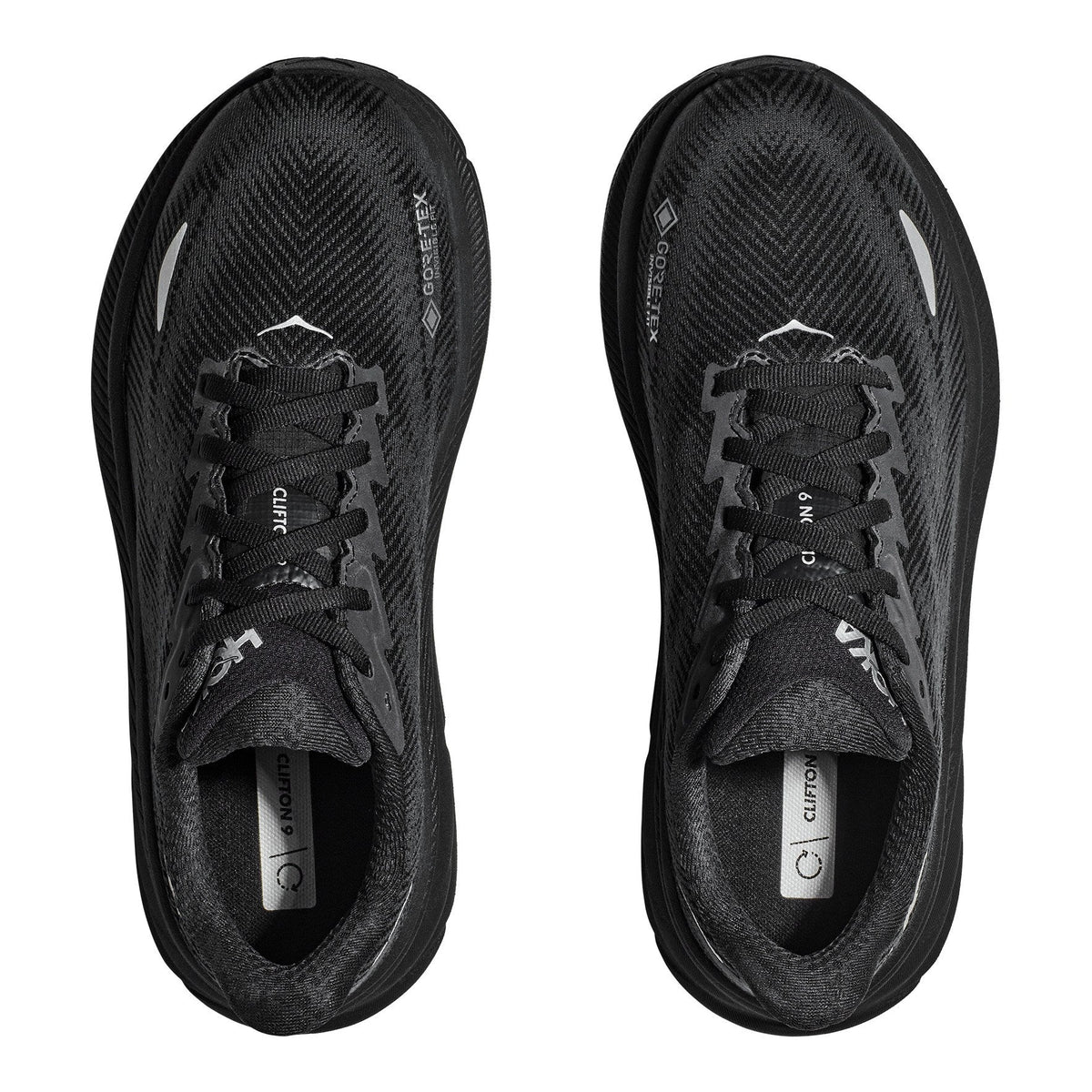 Men's Clifton 9 GTX Road-Running Shoes - Black/Black - view 6