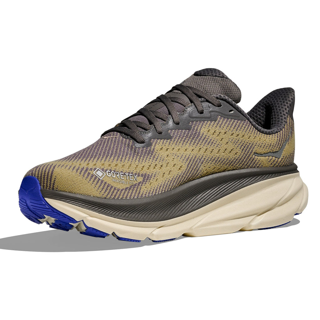 Men's Clifton 9 GTX Road-Running Shoes - Gravel/Eggshell - view 4