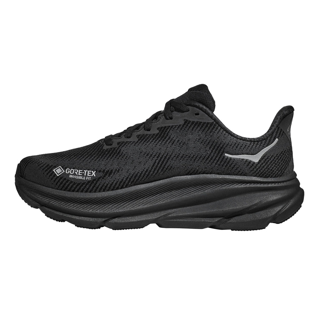 Men's Clifton 9 GTX Road-Running Shoes - Black/Black - view 2