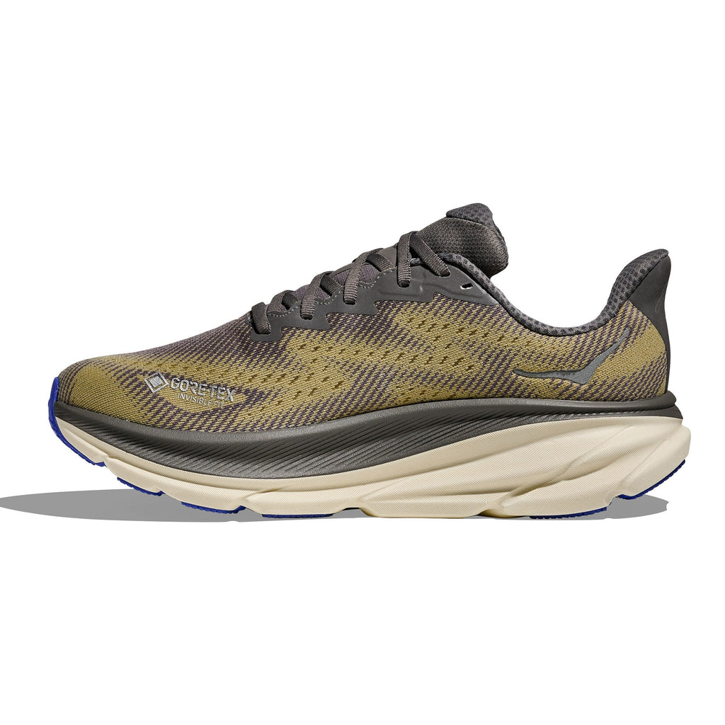 Men's Clifton 9 GTX Road-Running Shoes - Gravel/Eggshell - view 2