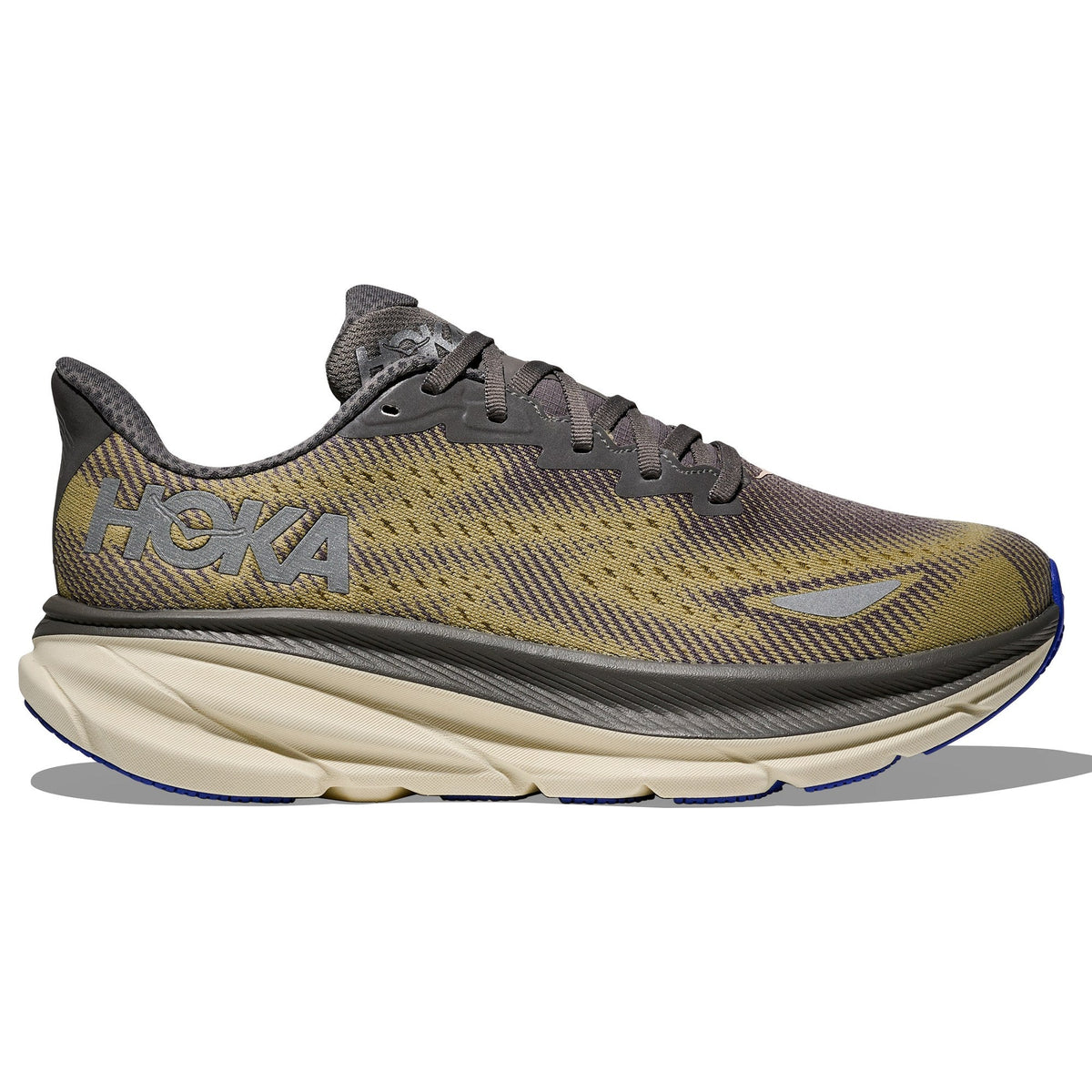 Men's Clifton 9 GTX Road-Running Shoes - Gravel/Eggshell - view 1