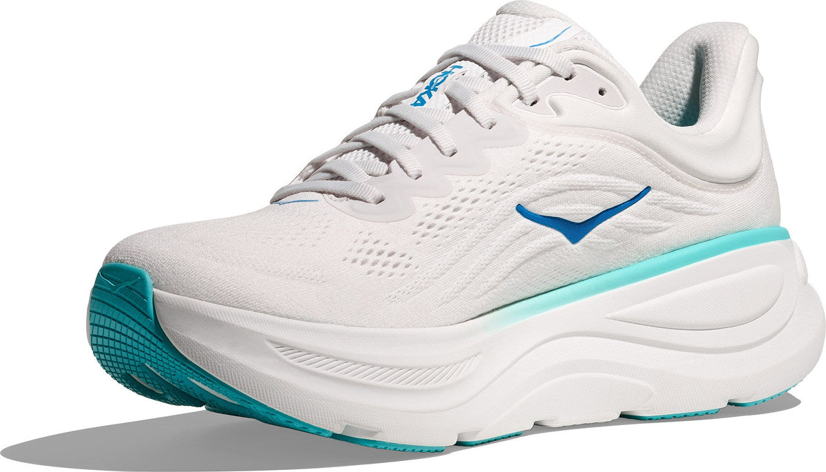 Men's Bondi 9 Road-Running Shoes - White/Hoka Blue - view 3