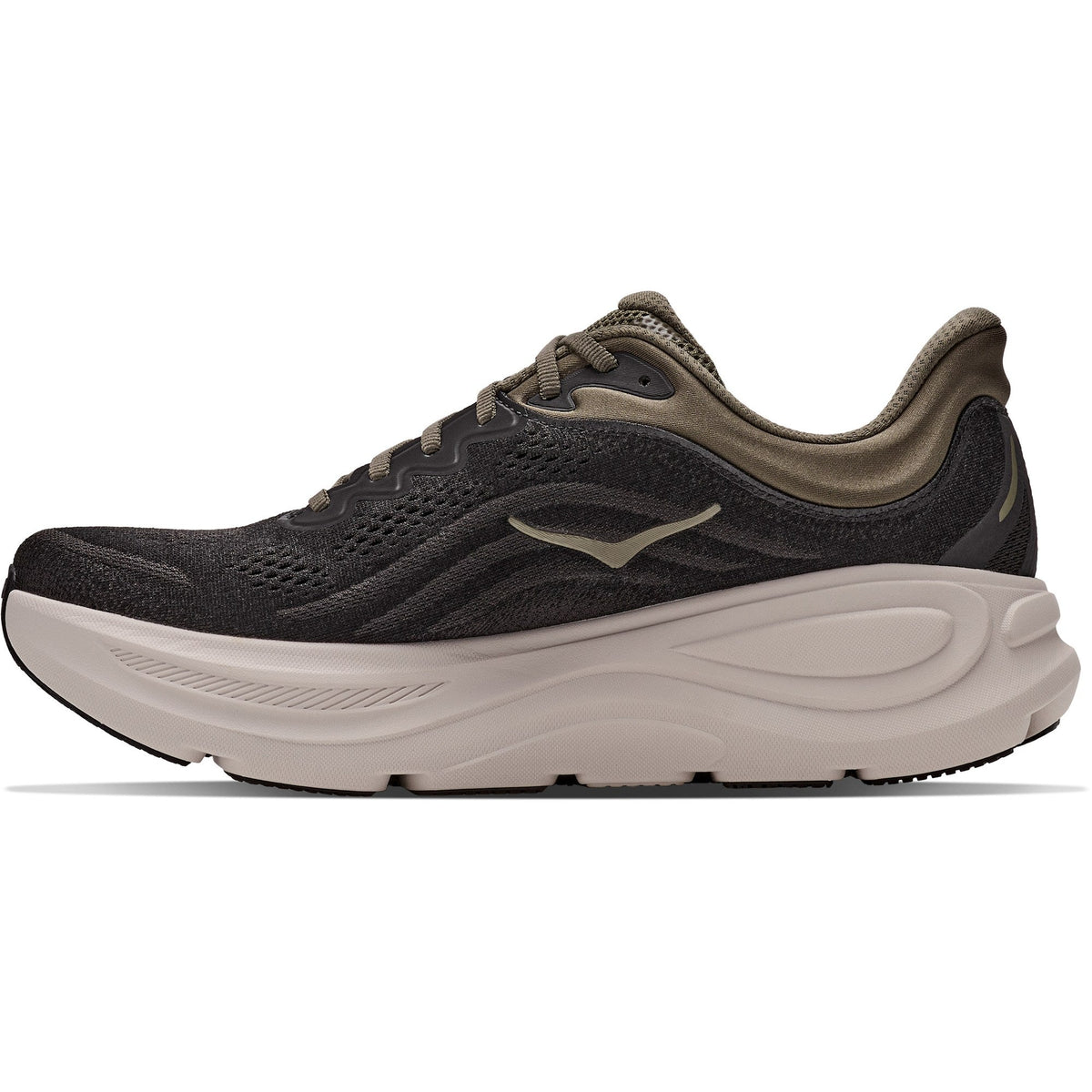 Men's Bondi 9 Road-Running Shoes - Black/River Rock Grey - view 2