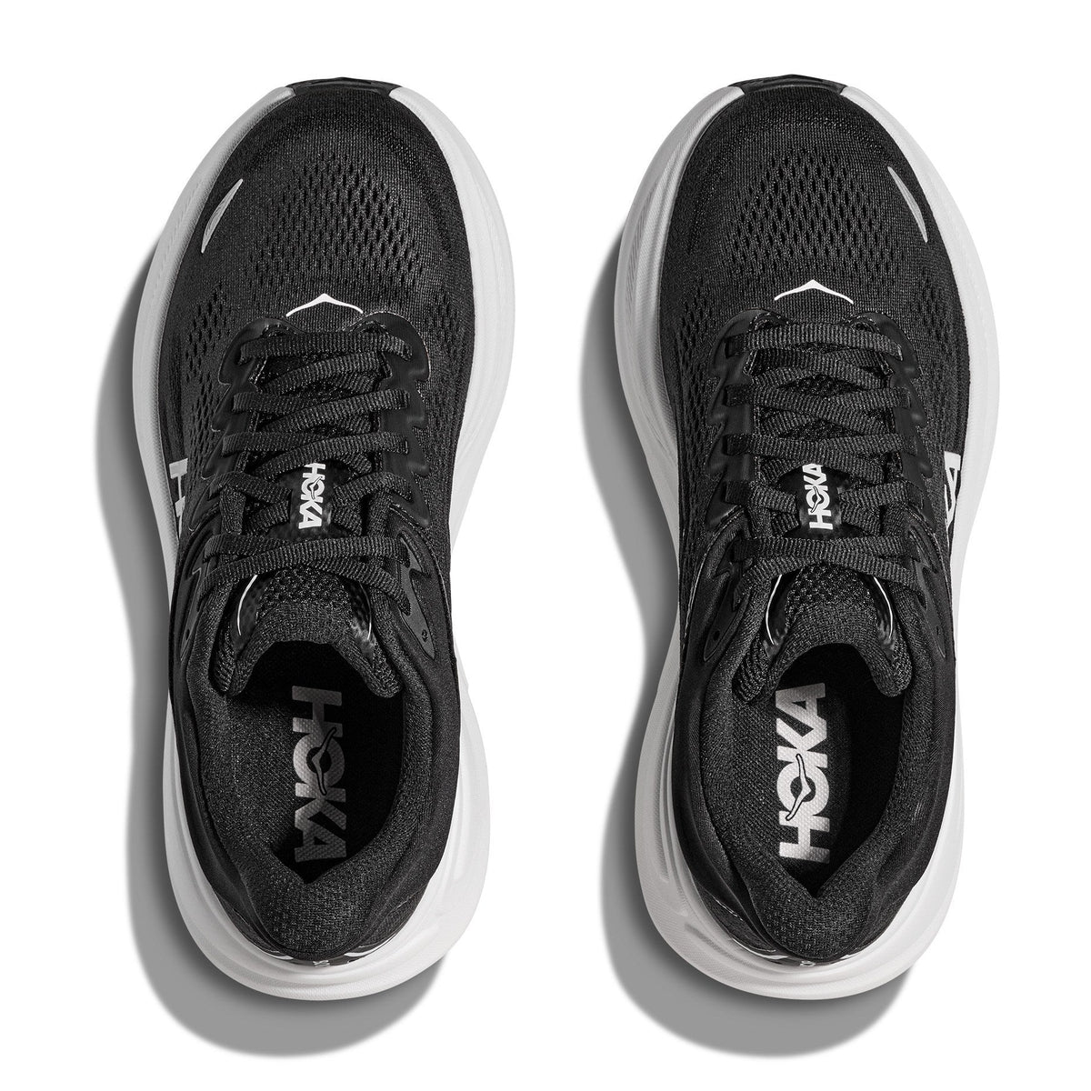 Men's Bondi 9 Road-Running Shoes - Black/White - view 7