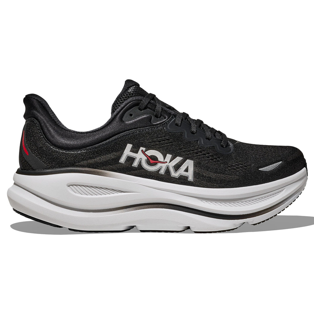 Men's Bondi 9 Road-Running Shoes - Black/Vermillion - view 1