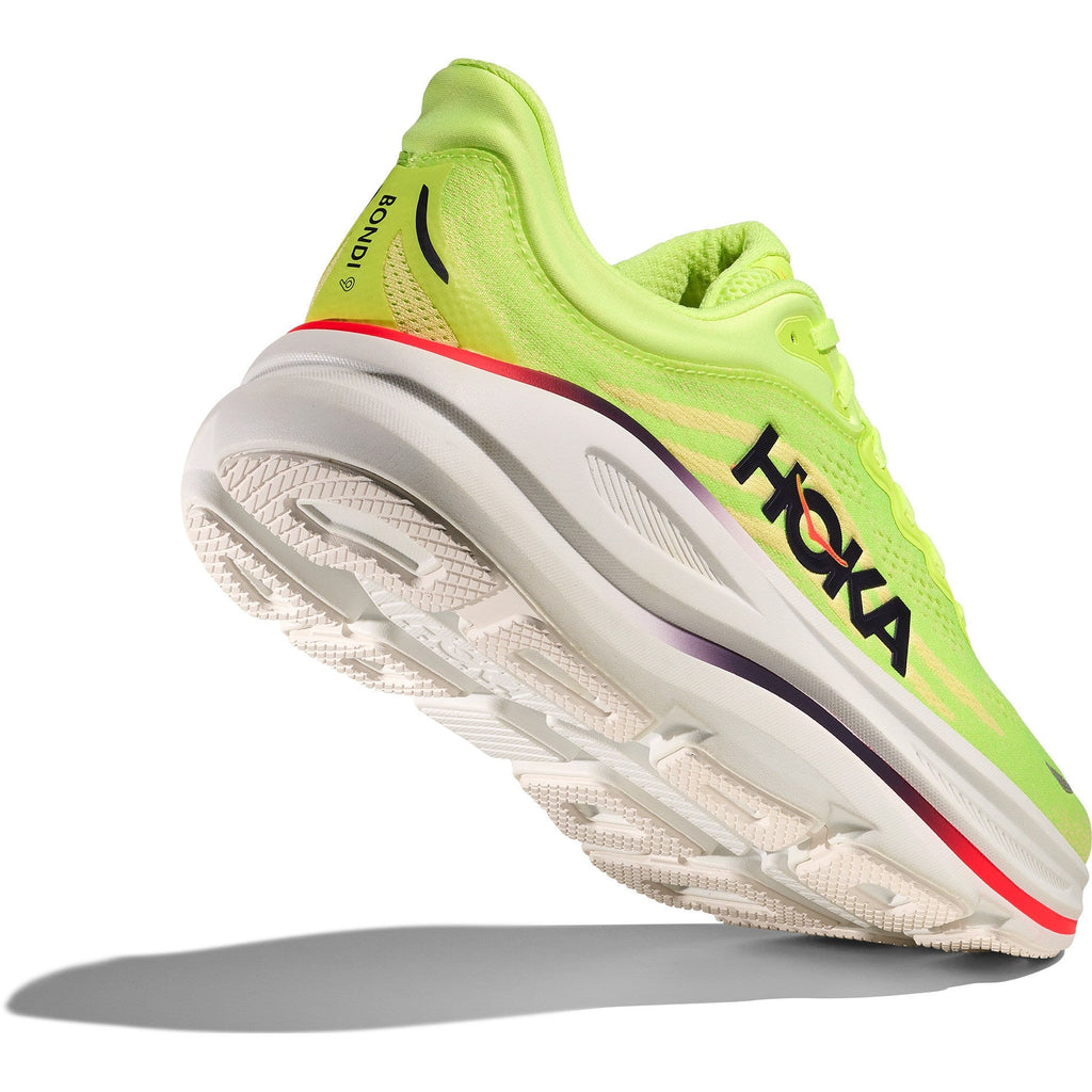 Men's Bondi 9 Road-Running Shoes - Neon Yuzu/Sunlight - view 8