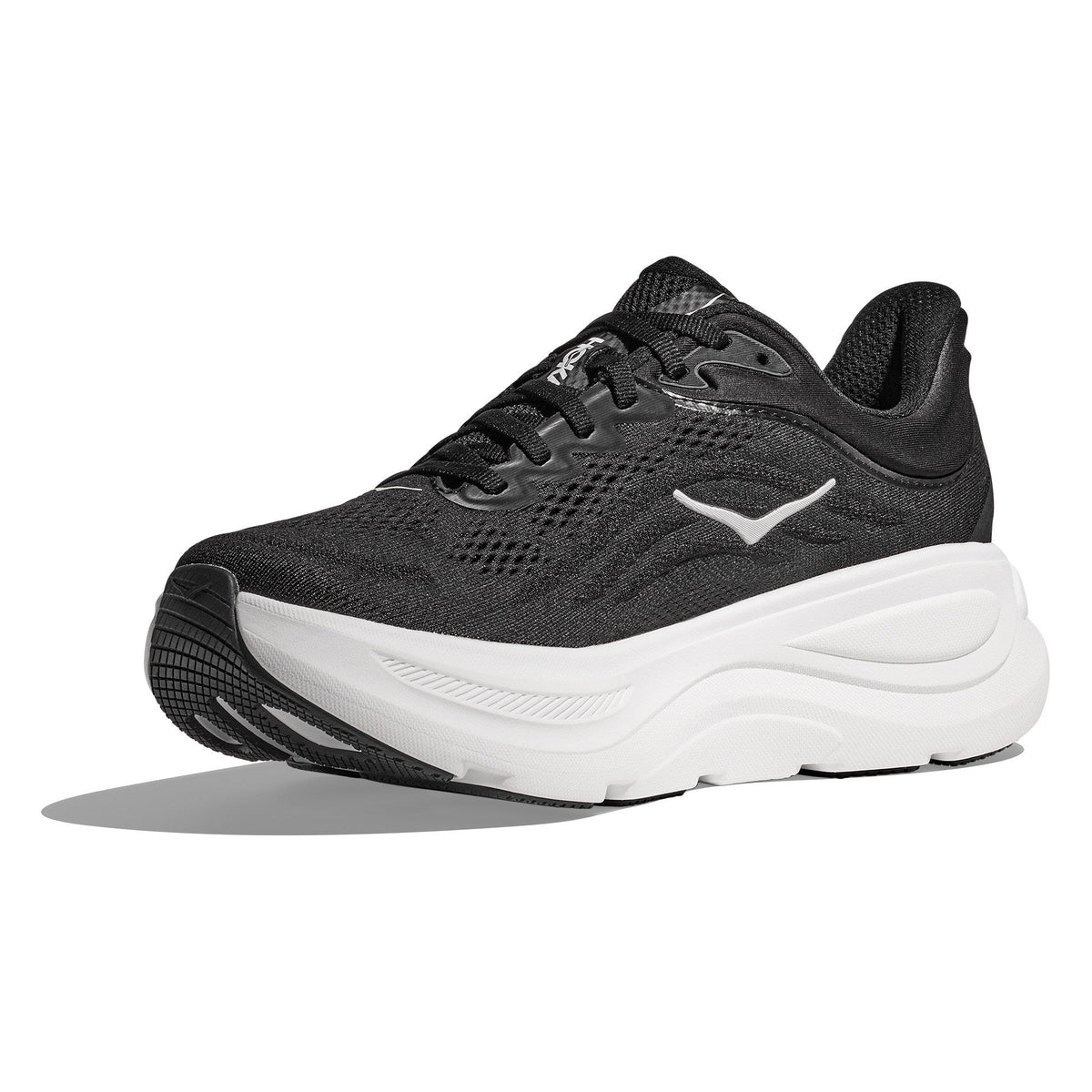 Men's Bondi 9 Road-Running Shoes - Black/White - view 3