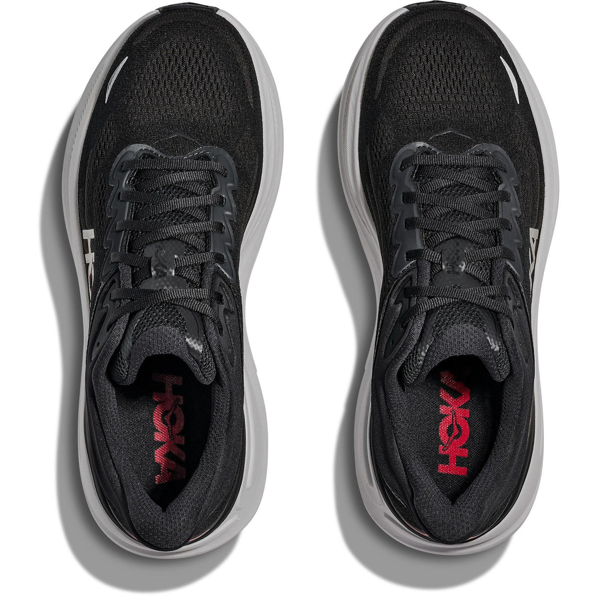 Men's Bondi 9 Road-Running Shoes - Black/Vermillion - view 7