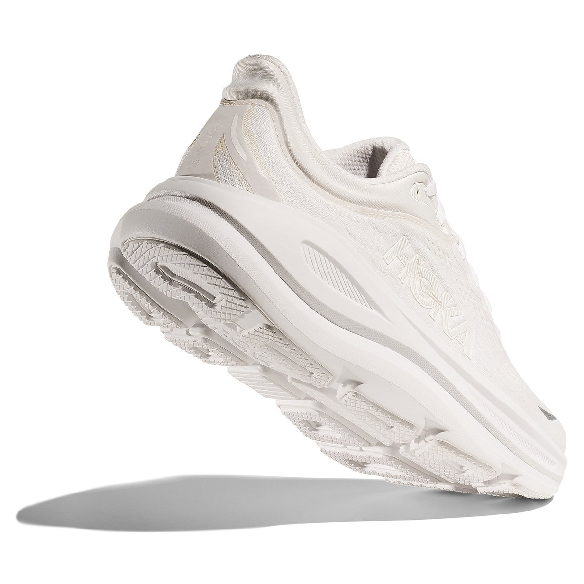 Men's Bondi 9 Road-Running Shoes - White/White - view 8