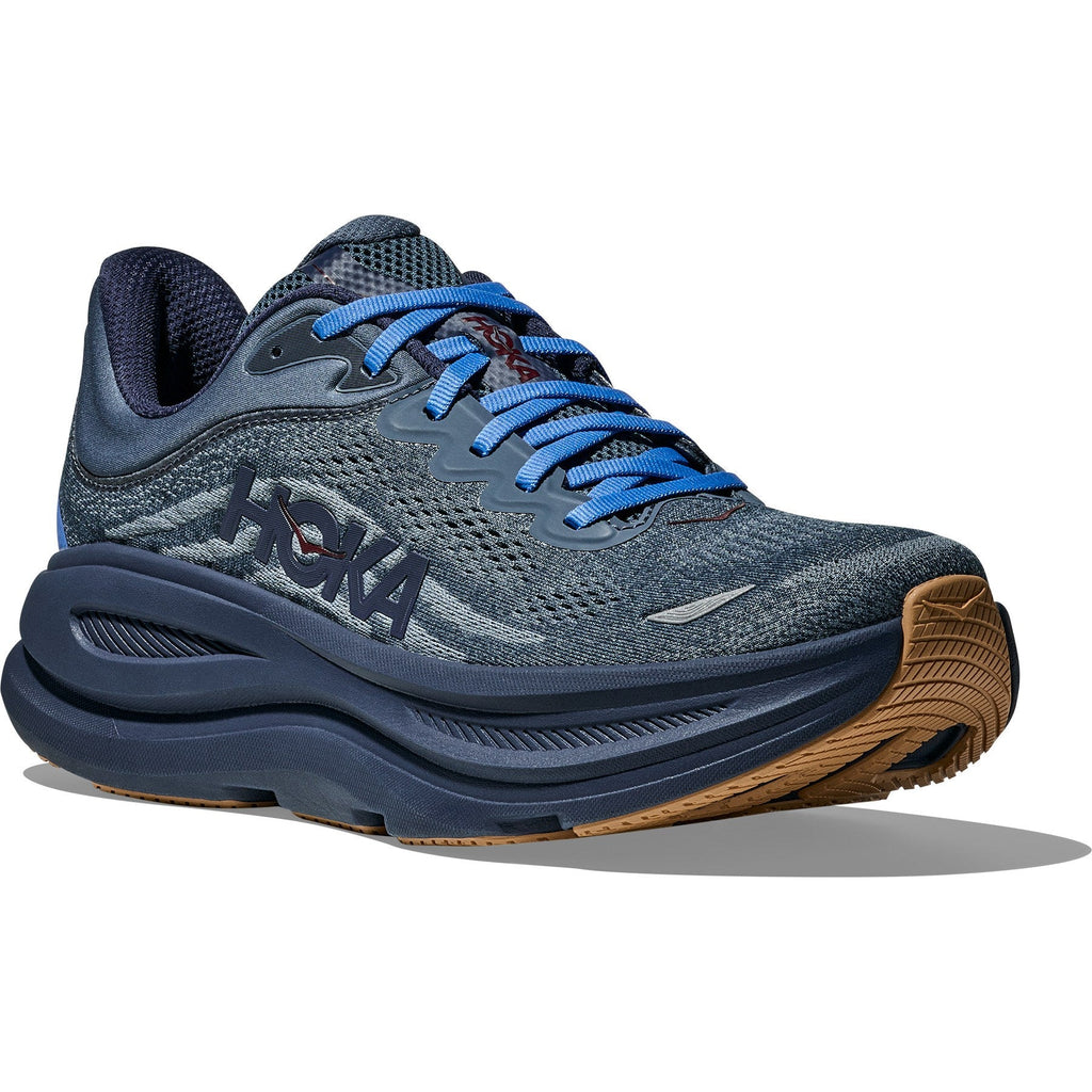 Men's Bondi 9 Road-Running Shoes - Faded Navy/Slate Blue - view 3