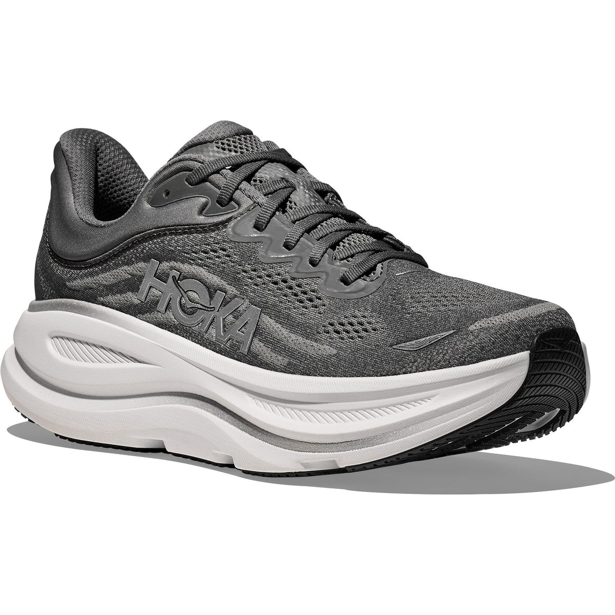 Men's Bondi 9 Road-Running Shoes - Asteroid/Silver - view 3