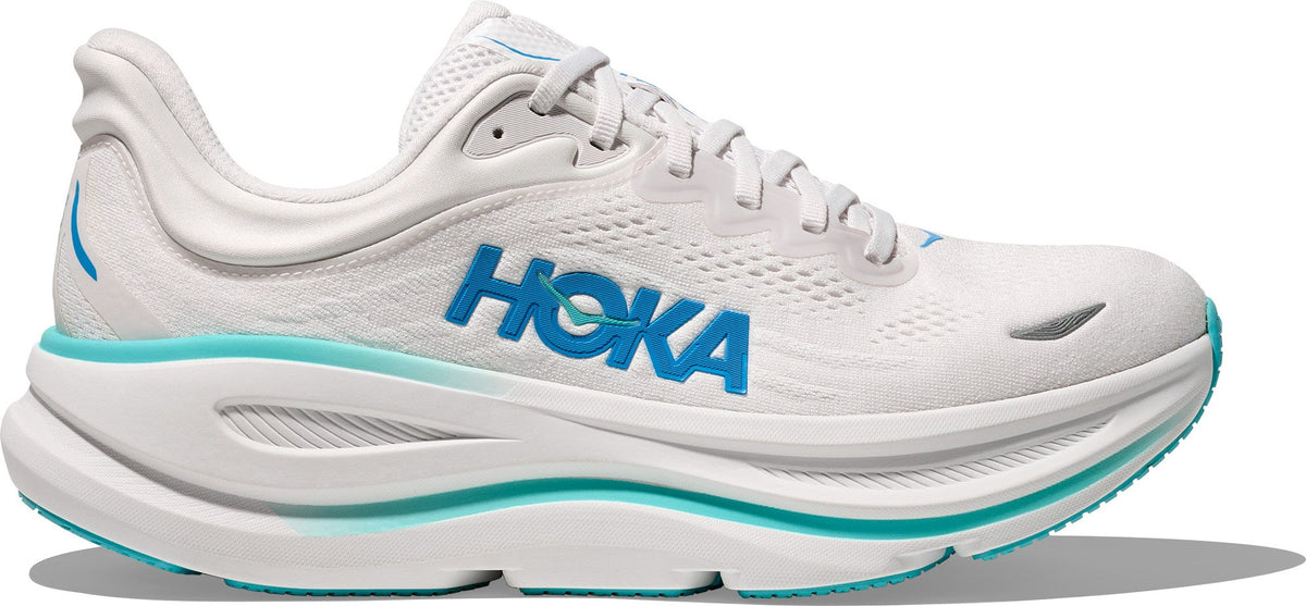 Men's Bondi 9 Road-Running Shoes - White/Hoka Blue - view 1