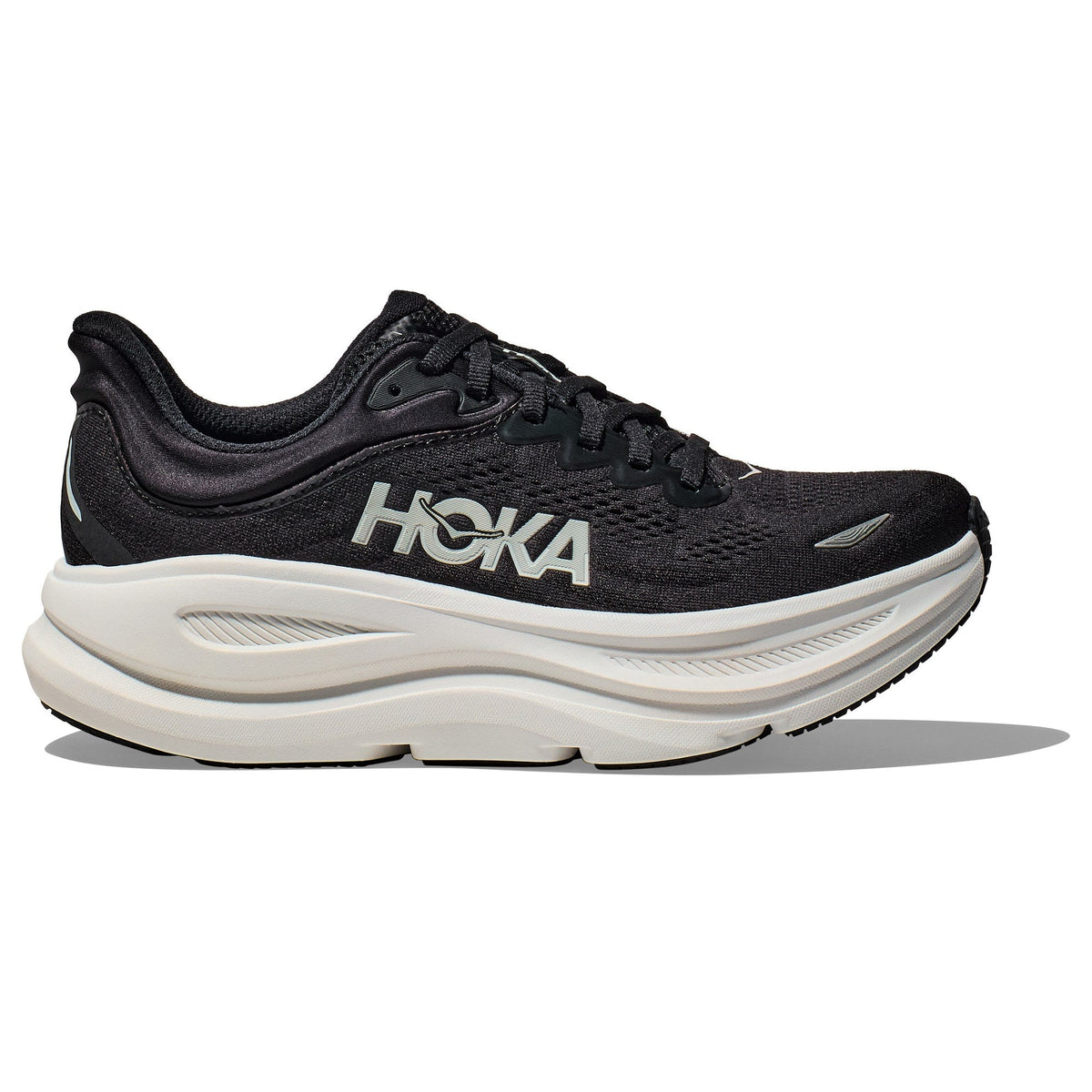 Men's Bondi 9 Road-Running Shoes - Black/White - view 1