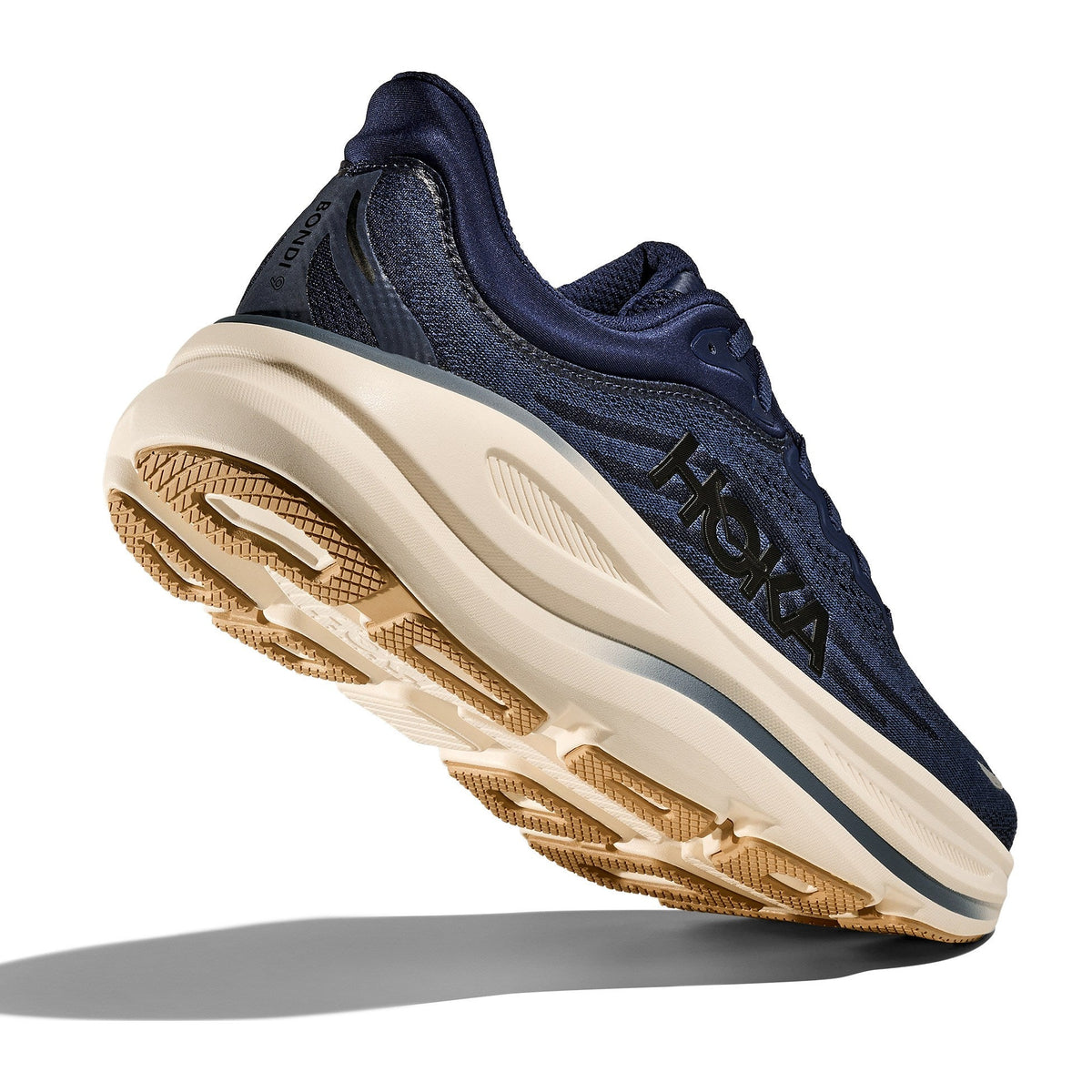 Men's Bondi 9 Road-Running Shoes - Midnight Blue/Varsity Navy - view 7