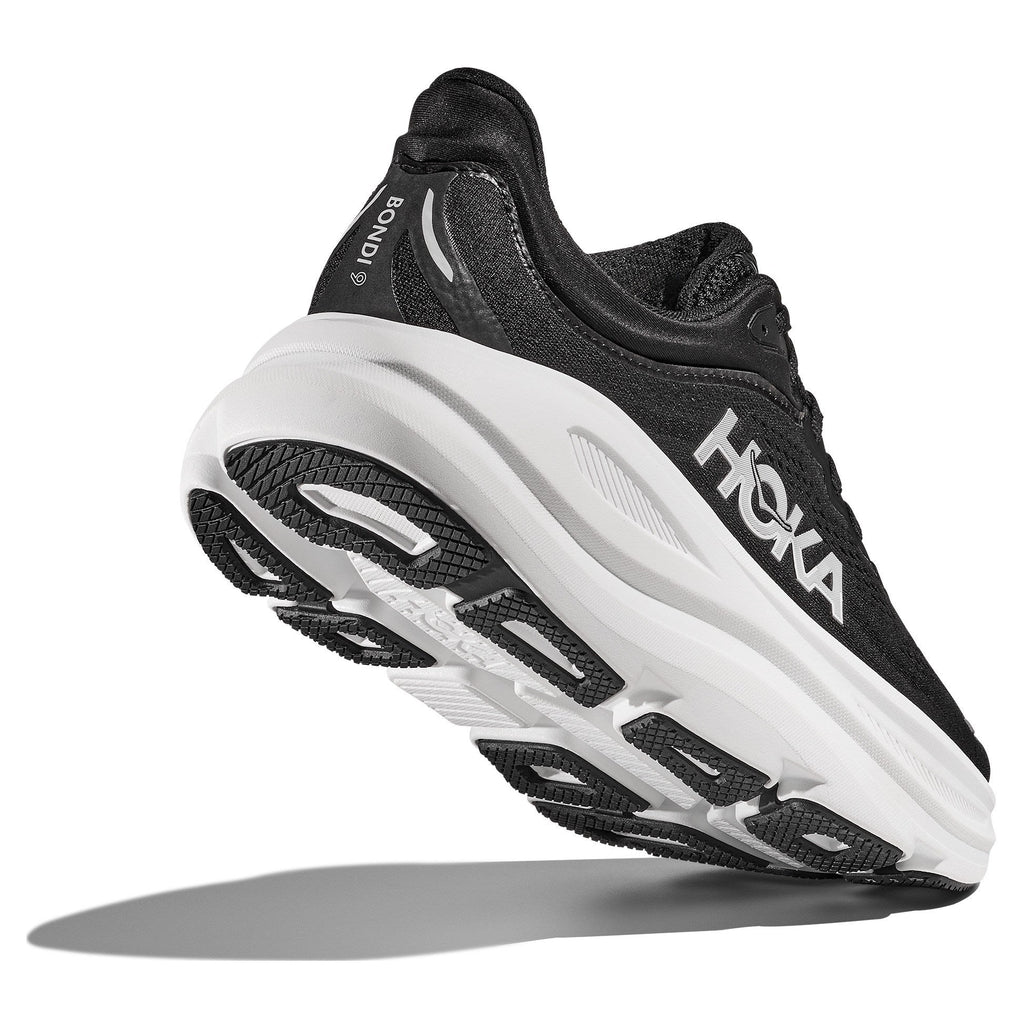 Men's Bondi 9 Road-Running Shoes - Black/White - view 5