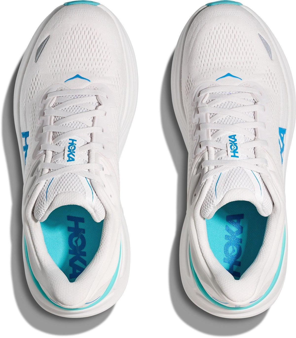 Men's Bondi 9 Road-Running Shoes - White/Hoka Blue - view 7