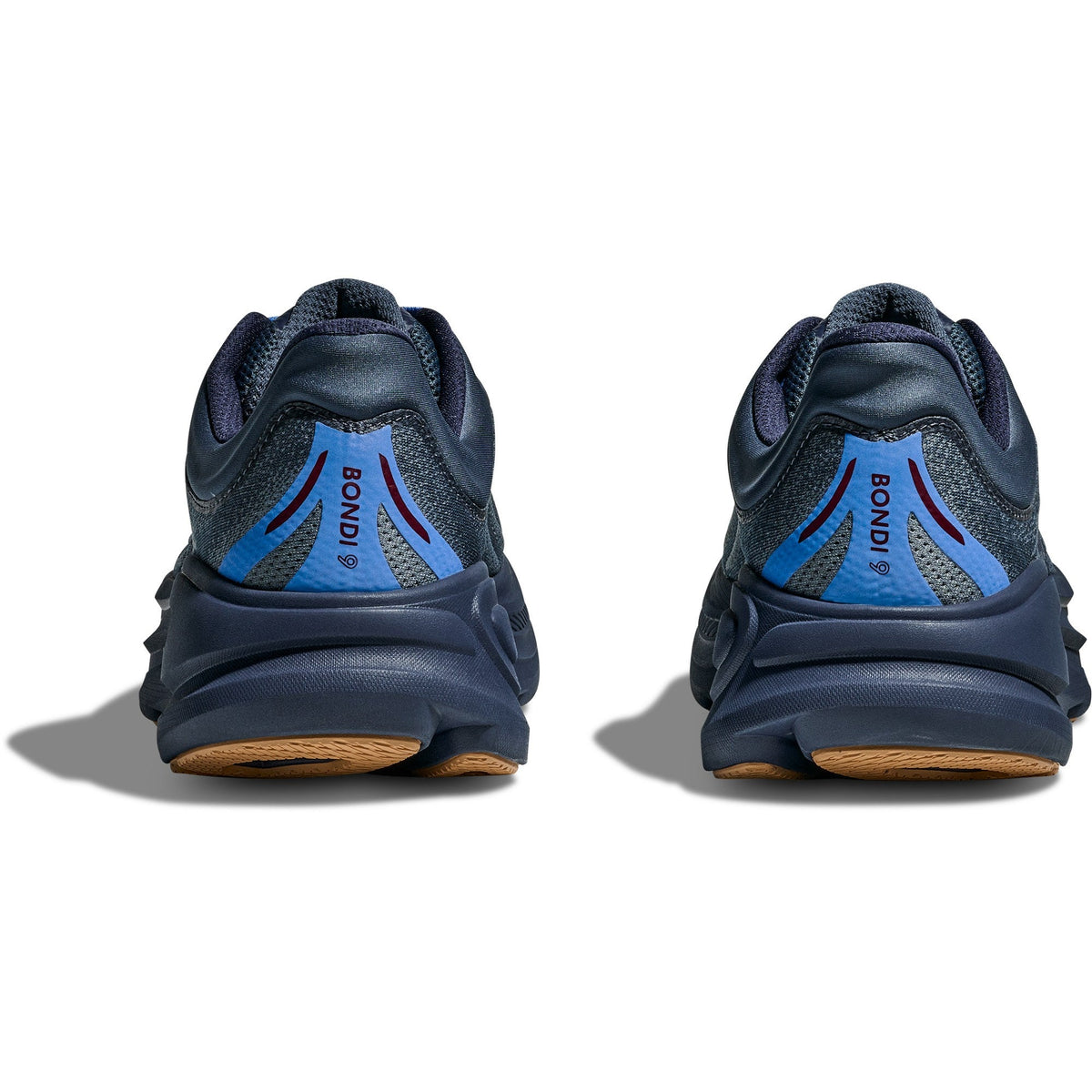 Men's Bondi 9 Road-Running Shoes - Faded Navy/Slate Blue - view 5
