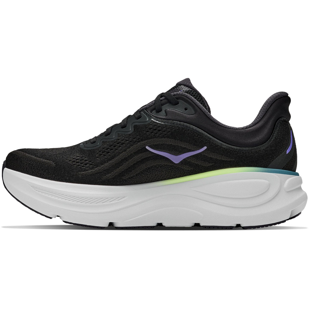 Men's Bondi 9 Road-Running Shoes - Black/Neon Yuzu - view 2