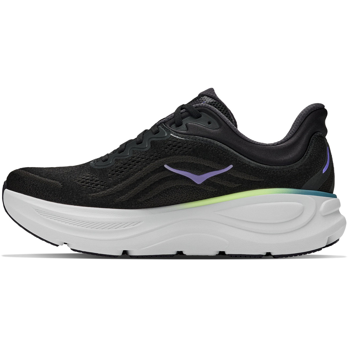 Men's Bondi 9 Road-Running Shoes - Black/Neon Yuzu - view 2