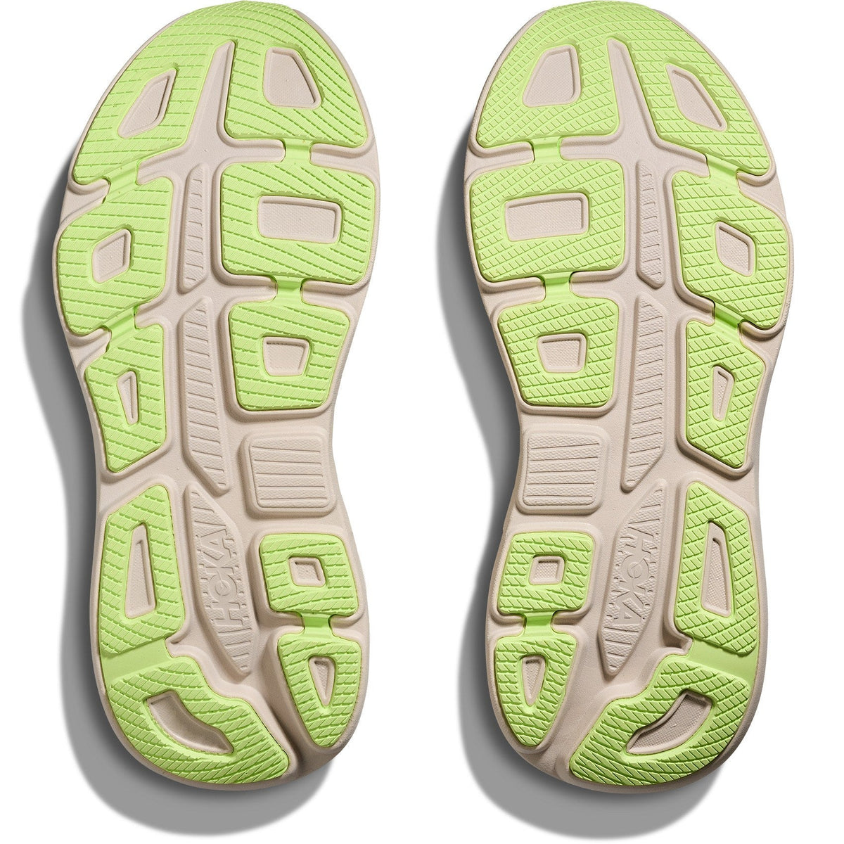 Men's Bondi 9 Road-Running Shoes - Grout/Neon Yuzu - view 7