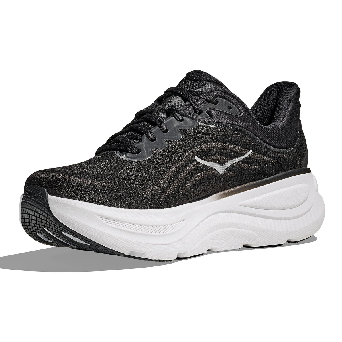Men's Bondi 9 Road-Running Shoes - Black/Vermillion - view 4