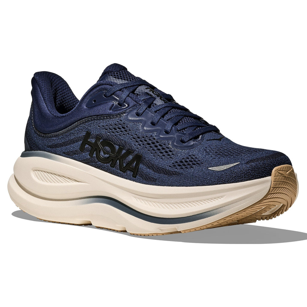 Men's Bondi 9 Road-Running Shoes - Midnight Blue/Varsity Navy - view 3